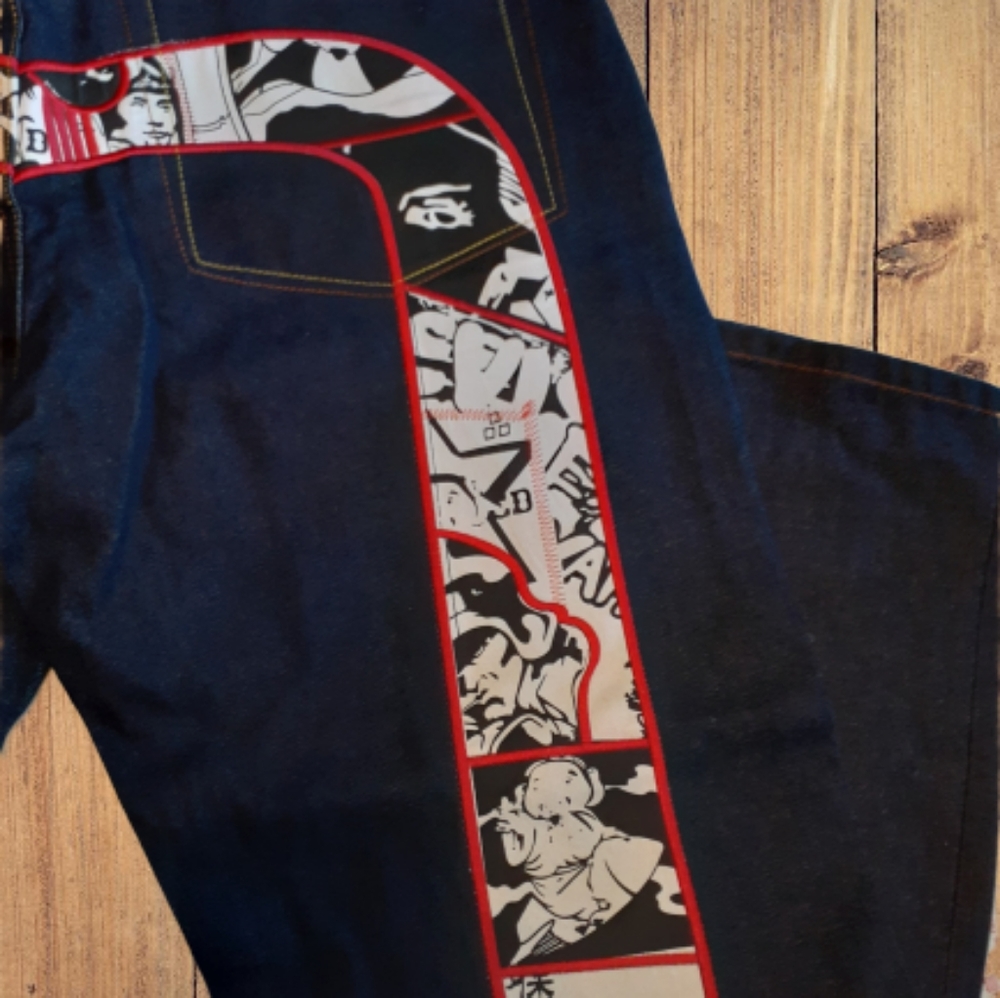 Evisu Genes Jeans Size 38 Japan Button Fly… - Picture 2 of 11